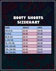 BOOTY SHORTS -  Party Shark Blue (PREORDER)