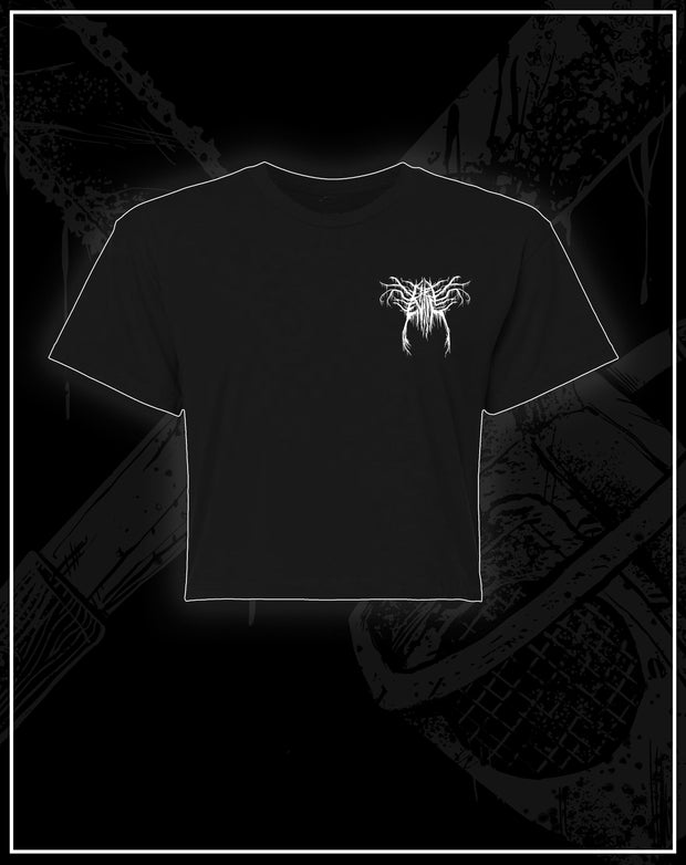 Black Metal Slashers - Womens crop Tee