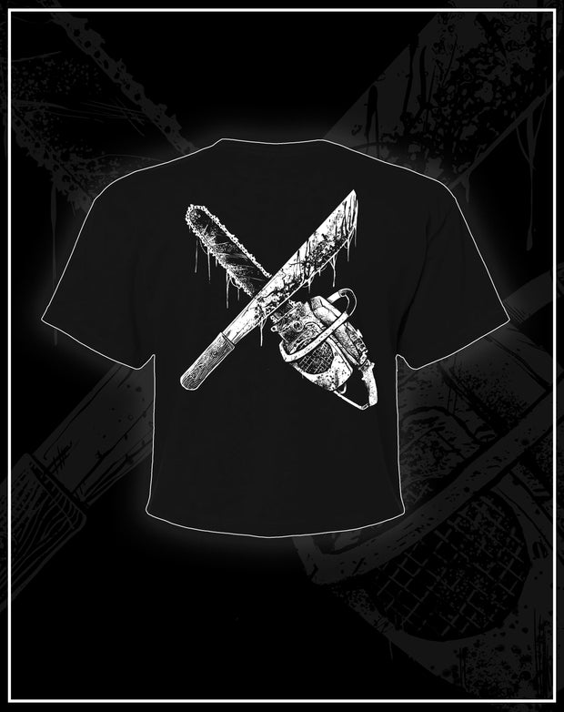Black Metal Slashers - Womens crop Tee