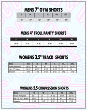 Party Shark- 7" Gym Shorts (Preorder)