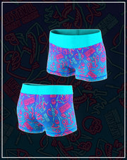 BOOTY SHORTS -  Party Shark Blue (PREORDER)