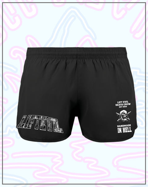 LiftEvil DeathCrew - Womens Track Shorts (Preorder)