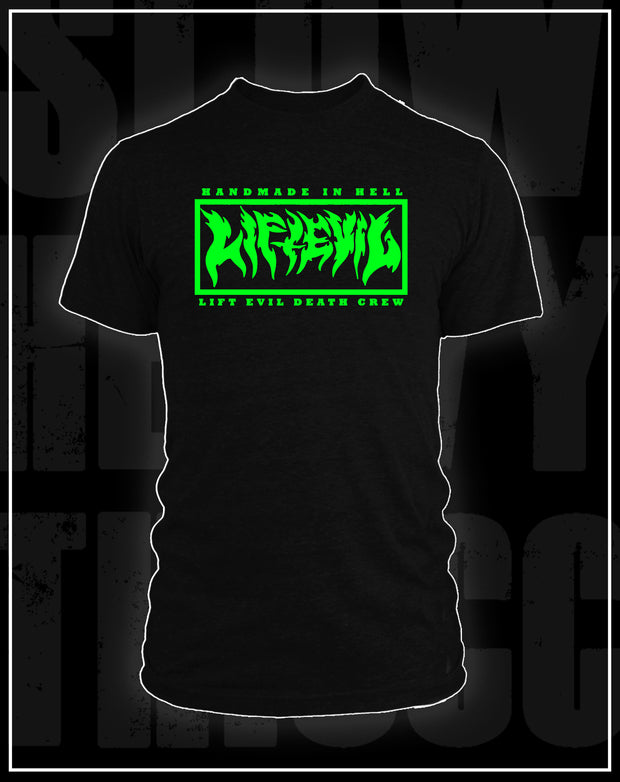 SLOWHEAVYTHICCC- Black/green Tee