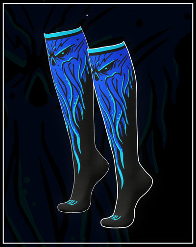 Deadlift Socks- Cthulhu Blue