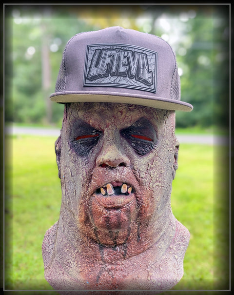 Hats- Grey Snap  - LiftEvil Logo