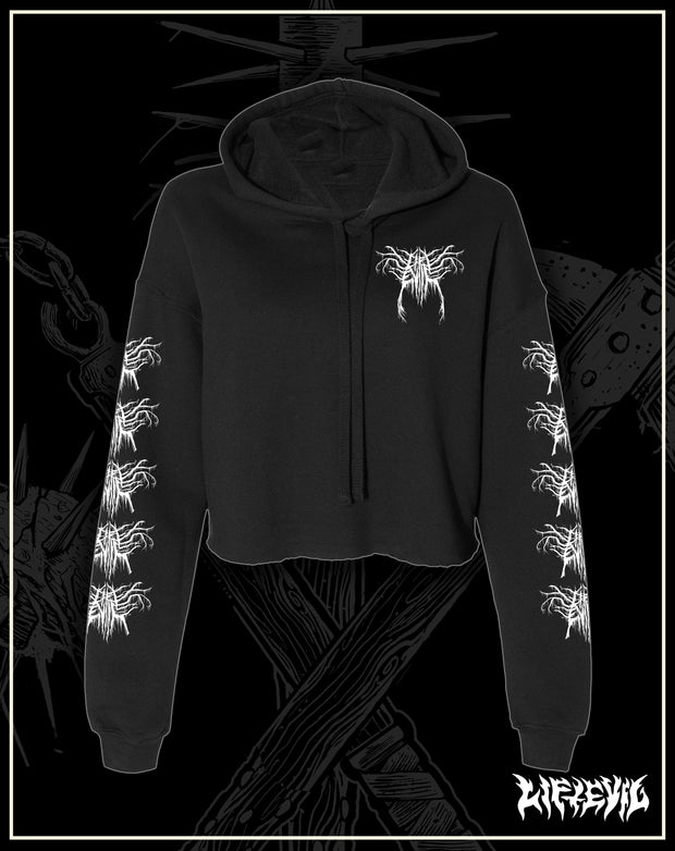 BlackMetal -  Womens Crop Hoodie